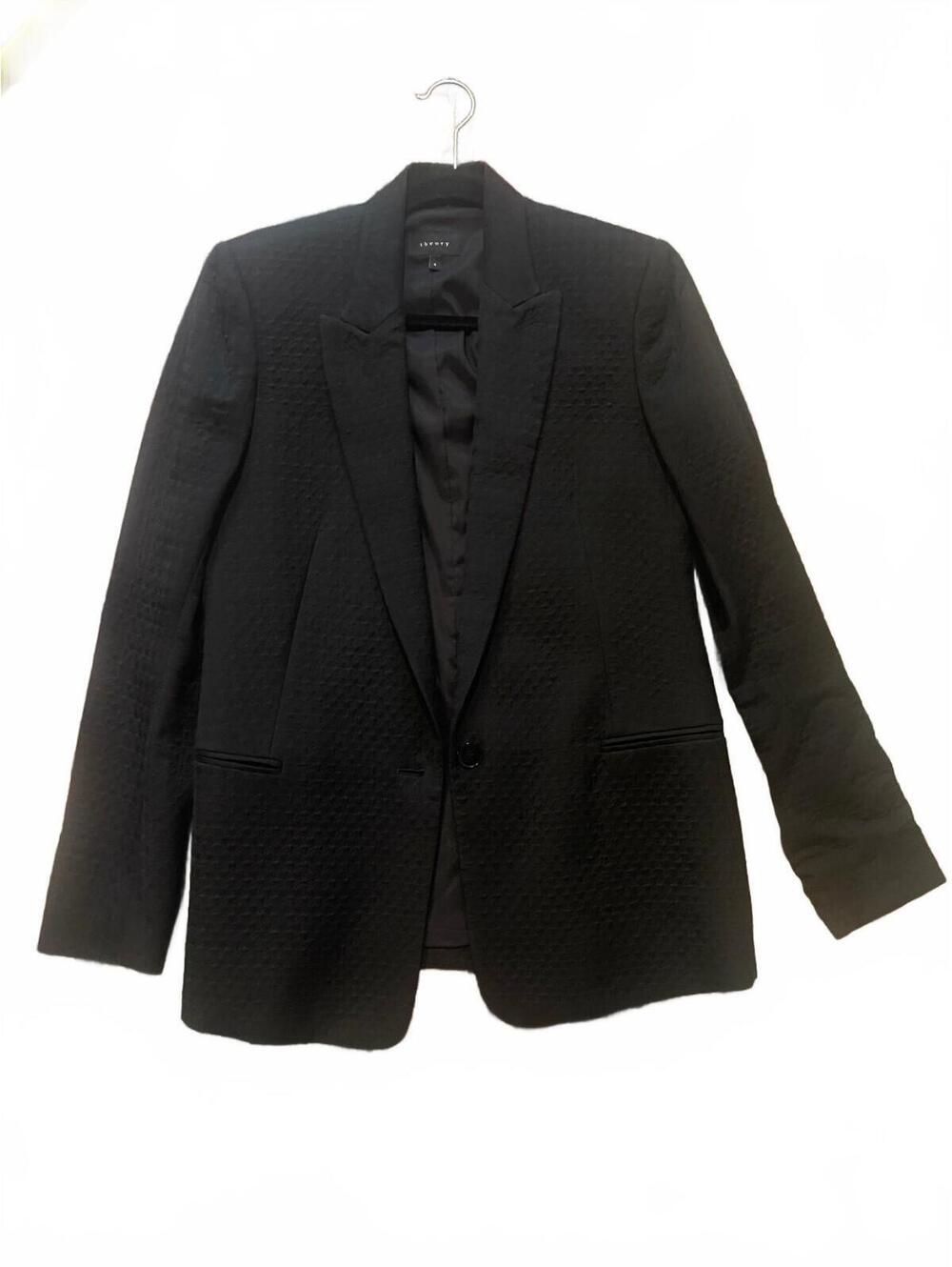 Theory Textured Black Blazer - Picture 3 of 6